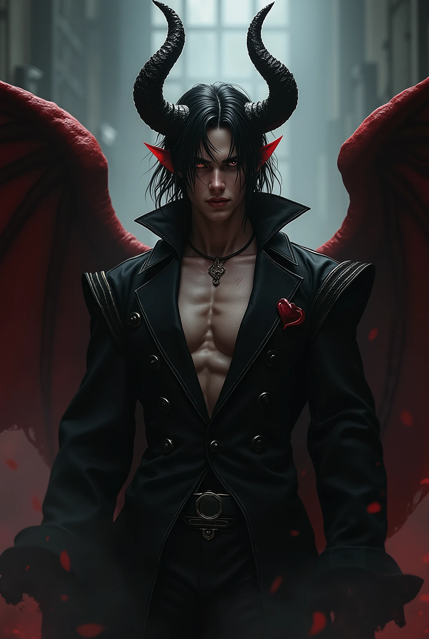 Generates an image of Lucifer from the game "Romance Club"
