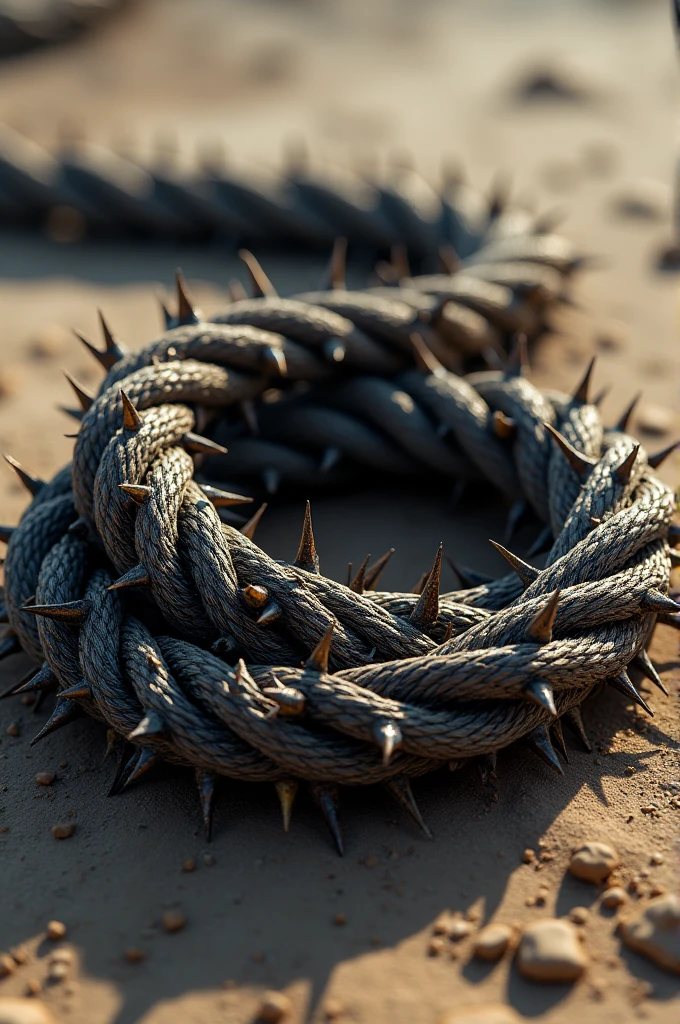 A rope with thorns