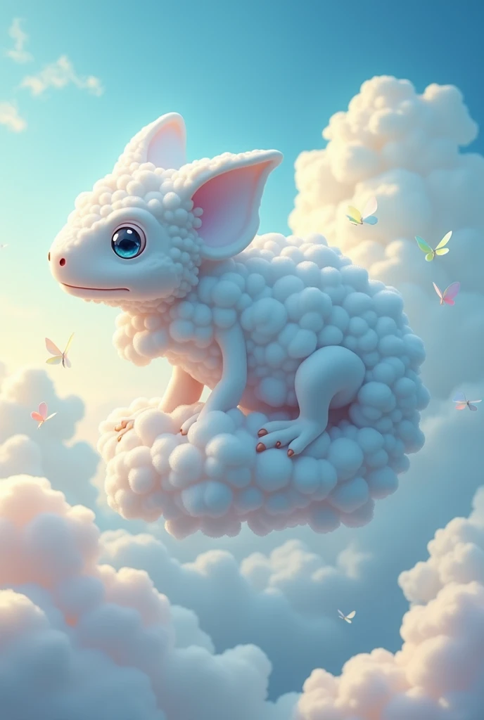 A cloud-shaped chameleon