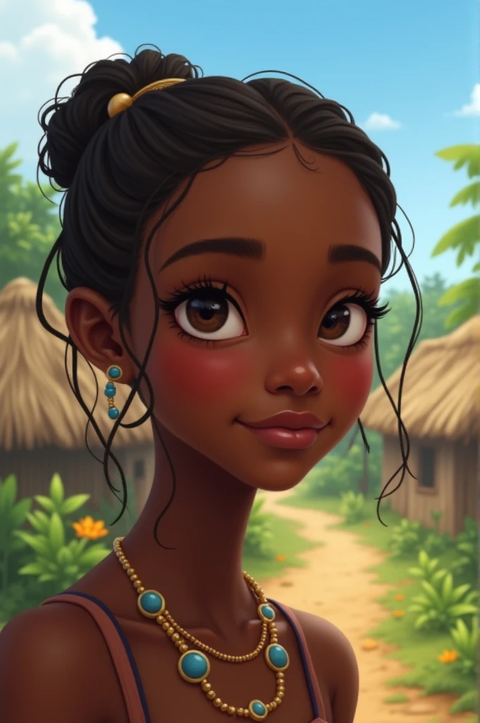 Innocent village African girl