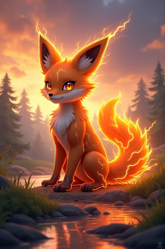 Un pokemon type feu electisiter et se un renard il dort jamais
