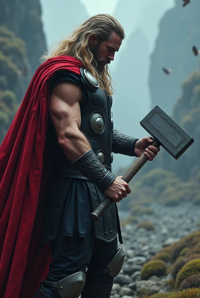 NORSE GOD THOR WIRING HIS HAMMER Mjölnir