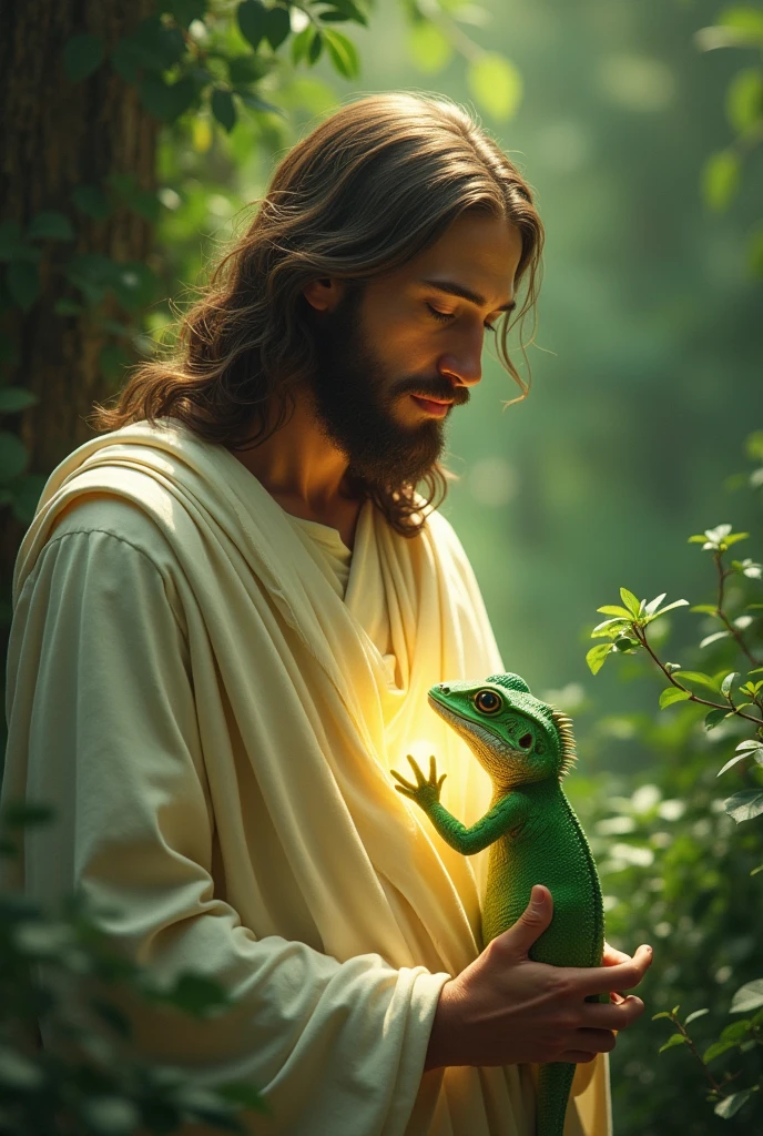 Jesus and lizard