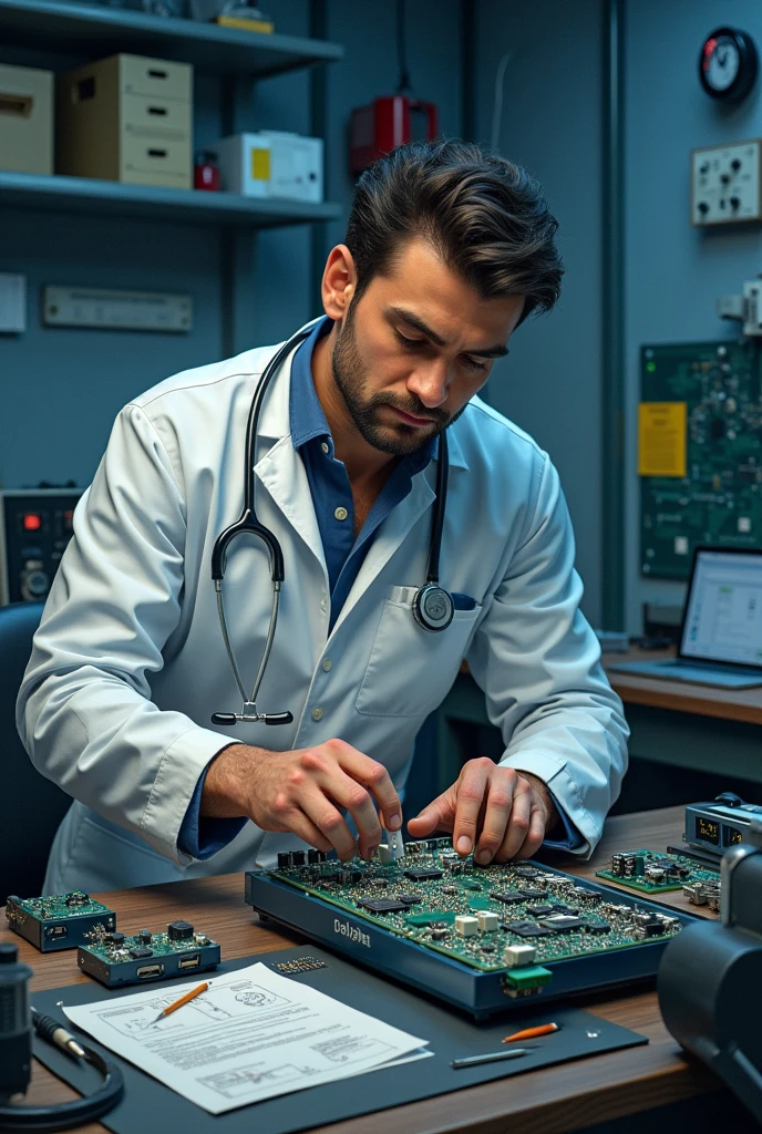 An electronics technician
