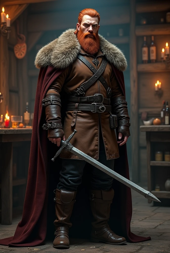 Diluc Ragnvindr in Witcher style