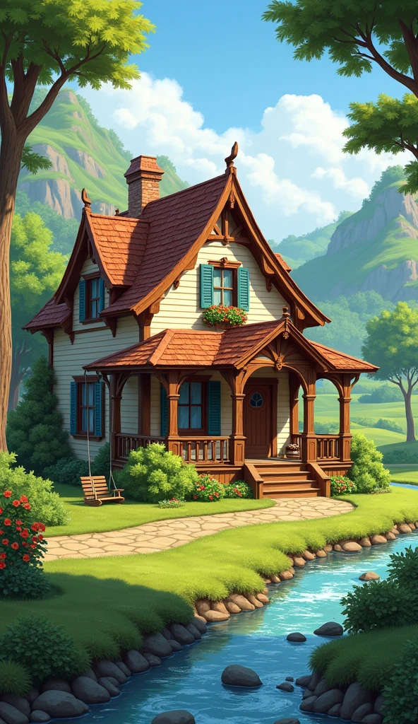 A house. 