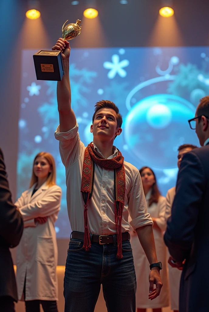 Slavic-looking student wins first place at scientific conference