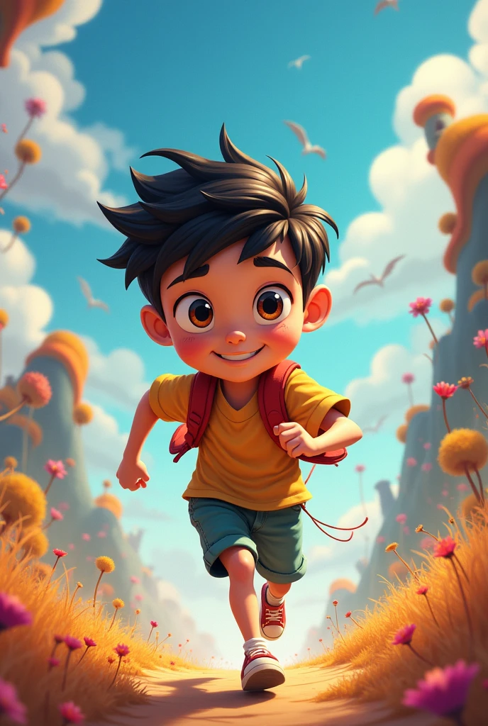 A boy chasing his dreams