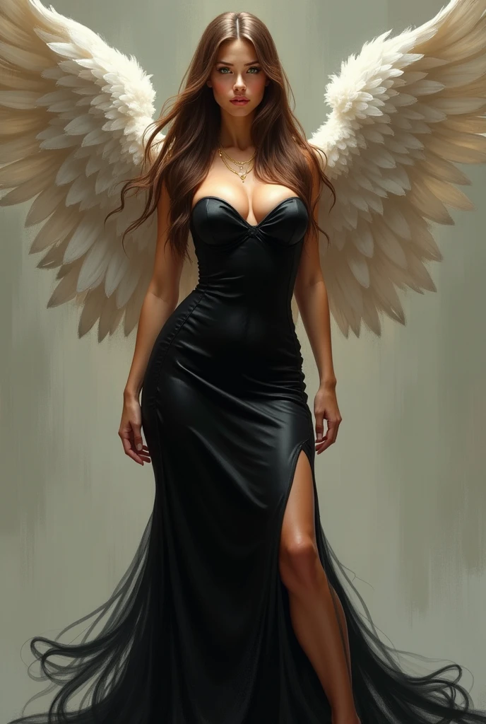 diablo Black dress Black wings reality
Beautiful woman