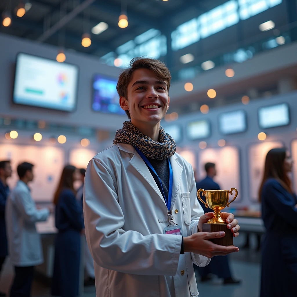 Slavic-looking student wins first place at scientific conference