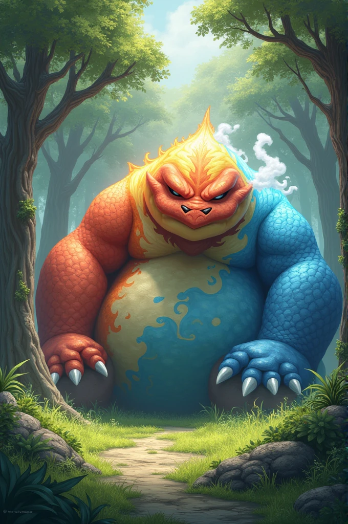 Se un pokemon gros super gros qui dors tou le temps il et type feu et eau 