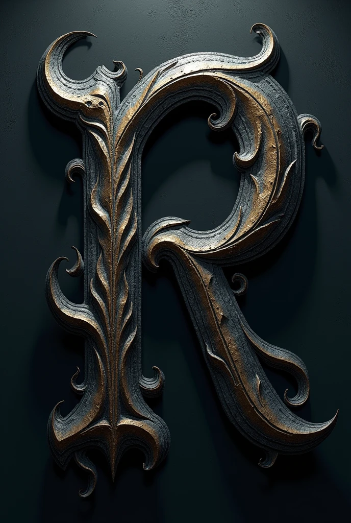 Image with gothic letter with the name R.6