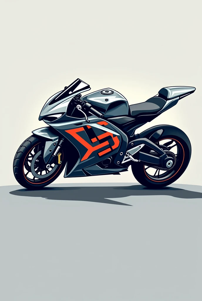Create a logo with the letters DSG the word should make the shape of a motorcycle