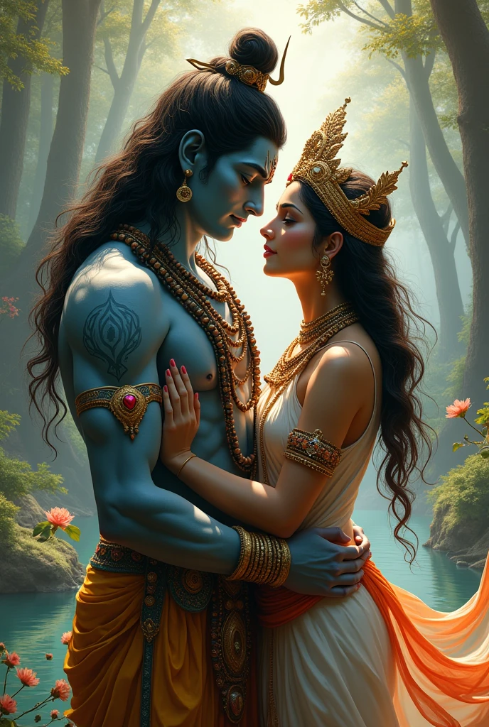 Loade shiva and parboti