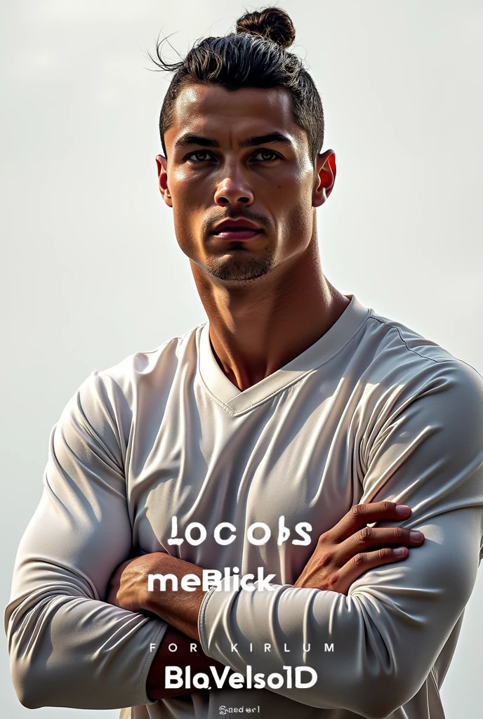 Ronaldo  secret  tips thumbnail text on image 