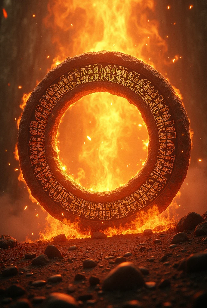 Enchanted circle spell magic for game square orange without people