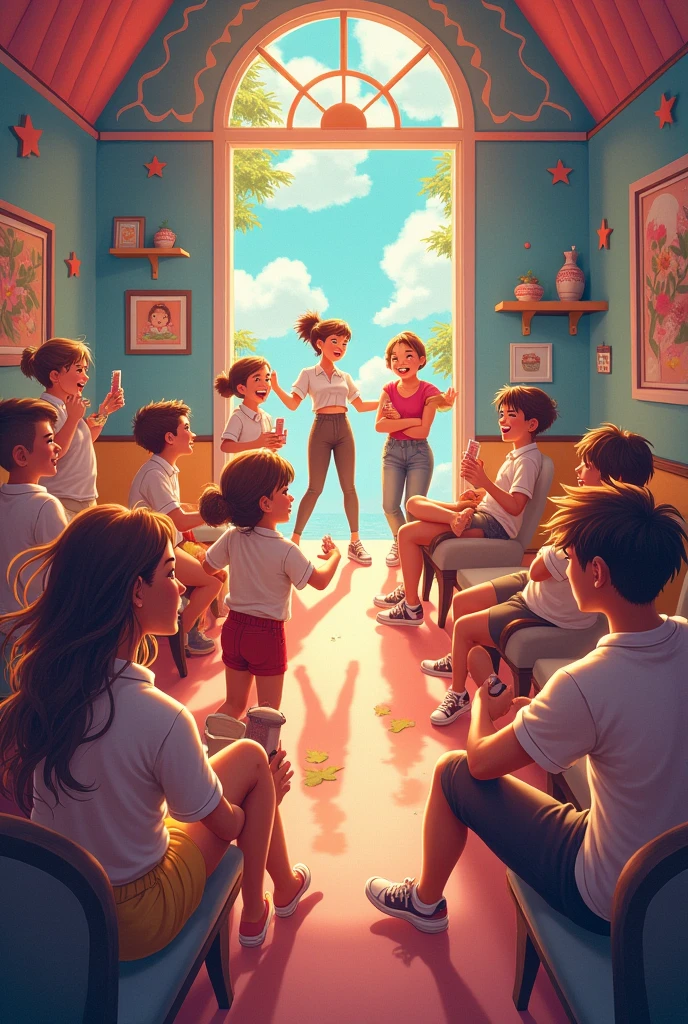 Create a 7th anniversary art for a Dream Play game room that doesn't look like artificial intelligence