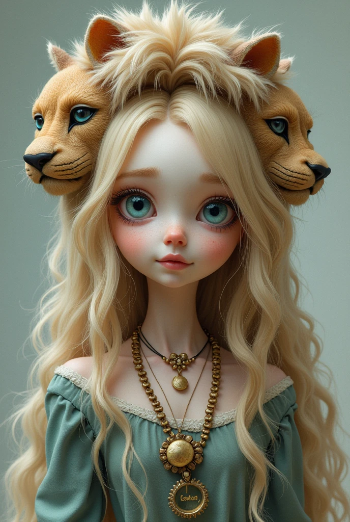 In the Harry Potter books, Luna Lovegood is described as a peculiar and ethereal girl.. She has dirty blonde hair, long and flowing, who usually wear loose. Your eyes are big, protruding and pale blue, giving it a dreamy, somewhat distracted appearance. Luna is pale and thin, which further accentuates her fragile appearance. She is often seen wearing unusual clothes and accessories., like radish earrings, a necklace made of butterbeer corks and a huge lion&#39;s head on special occasions. This eccentricity is a reflection of his unique personality and unconventional worldview..