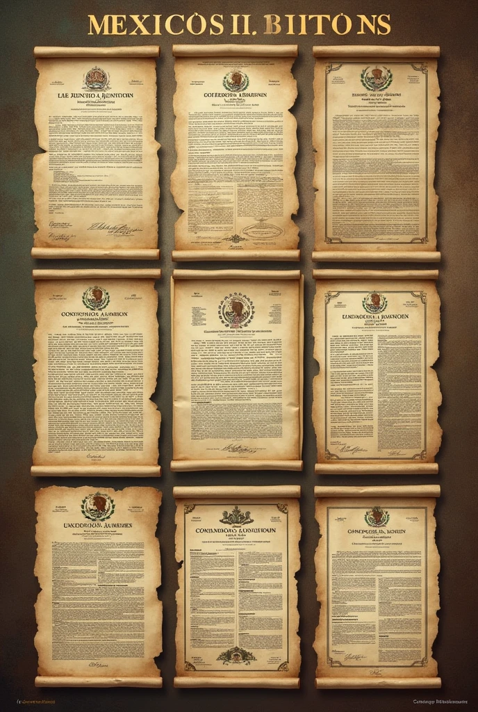 All Mexican Constitutions