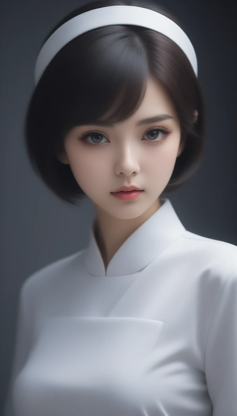 8k, Ultra-high resolution, Highest quality, masterpiece, 三分割法によるphotograph,Surreal, photograph, 1 , (:1.3), cute, cute顔, 細部までBeautiful Eyes, 細かくdetailedに,masterpiece,One Girl:1.2,Japanese women,student,cowboy shot,glaring,Black short hair,messy hair,(Dirty uniform:1.3),Leaning against the wire mesh,Glare,Blue Collar,Factory wall,(Beautiful attention to detail),Subtle details, detailedな顔,anger,Attractive eyes,(ポートレートphotograph:1.4),(Photorealistic images:1.4),Fantasy art,(Beautiful Face:1.4),美しくAttractive eyes、Beautiful Eyes、Grayscale 16Bits,(Tight waist:1.4)、(Beautiful with perfect body proportions:1.4),Pink Lips,Looking at the audience,(((Ideal body type))),A-cup small breasts :2,、Portraiture:2、Perfect Anatomy、鮮明なdetailed、detailed,Fashion magazine cover,Thin lips,完璧でBeautiful Face ,完璧でcute顔, Skin with attention to detail, Perfect limbs、Narrow waist,Surreal,Light and shadow,backlighting