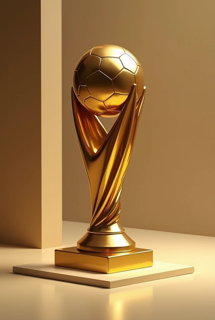 Individual football or soccer trophy , that is original and with a golden boot 