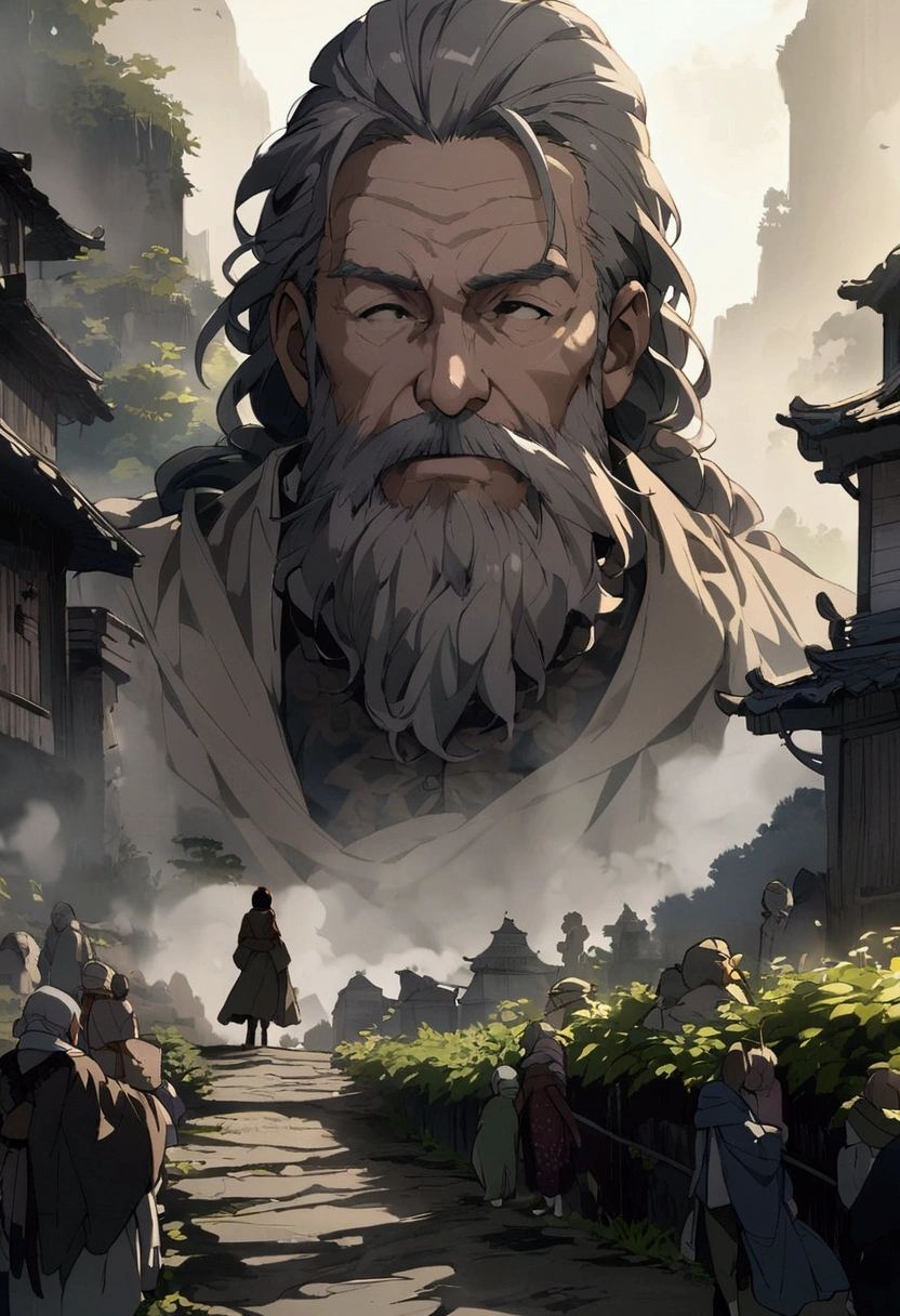 uncle、beard、Women、animation