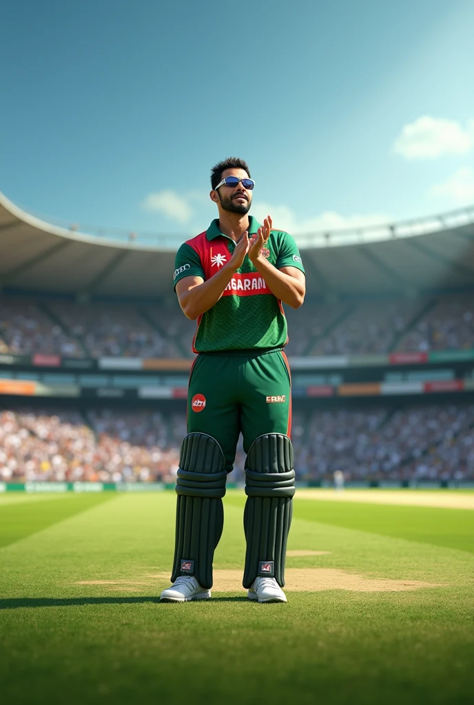 Sakib al hasan clapping in cricket ground