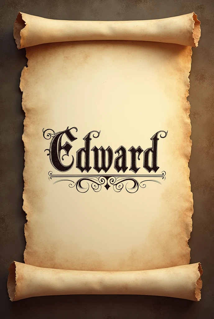a signature for difficult, complicated and beautiful documents with the name "Edward"