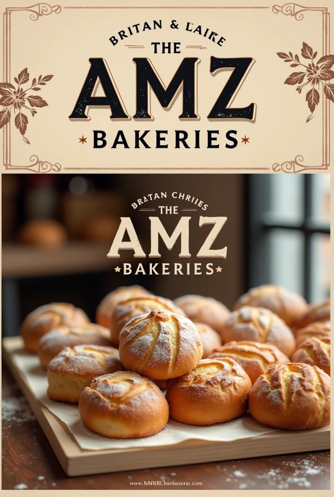 Create logo and poster ‘AmzBakeries’ more to profesional