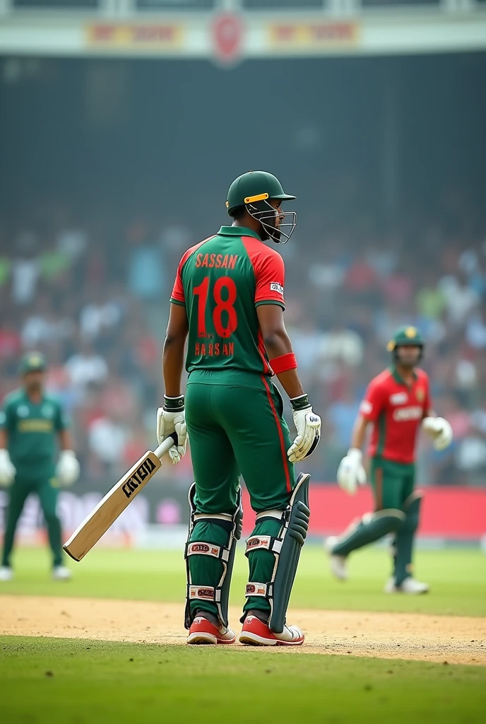 Sakib al hasan play Ning cricket in cricket ground