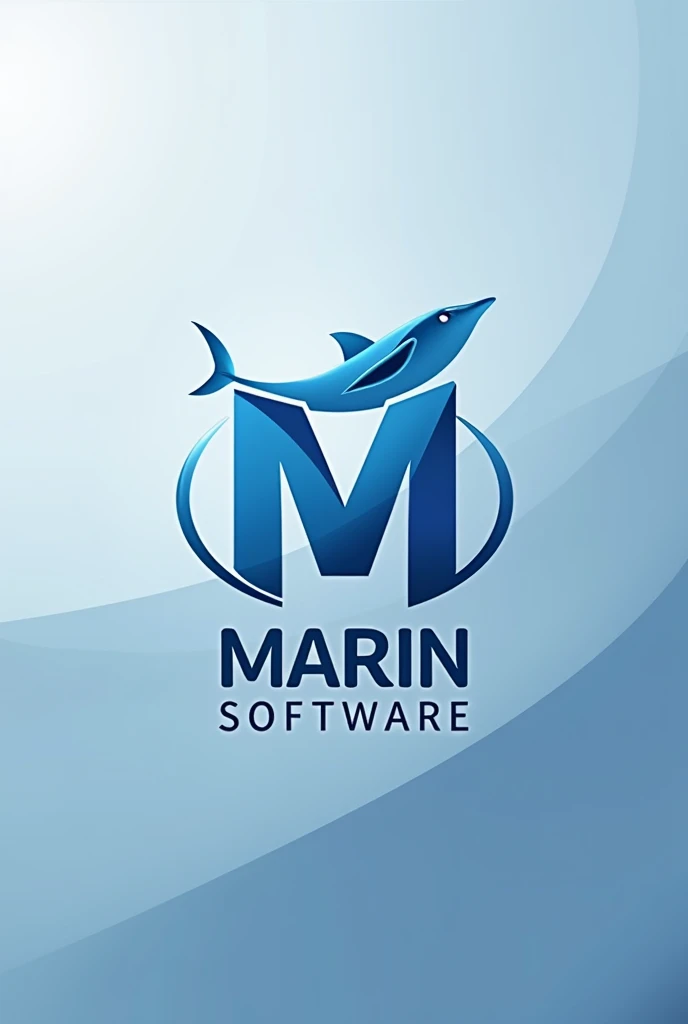 Make a logo for a software house company named as "Marin Software". Make a major illustration in "M" and then name with it. Make different ideas for logo.
