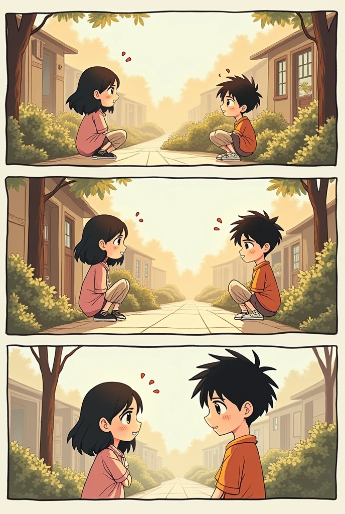 make a manga in english about a boy named aryan by a girl named xenia then the girl named xenia leaving with another boy
make 6 panels