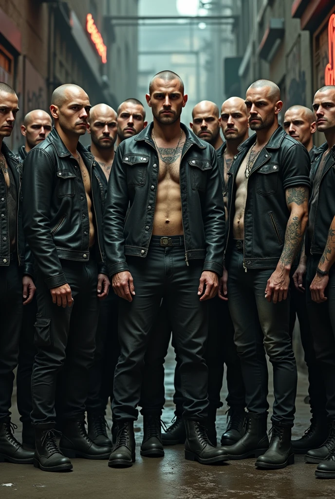 Groupe mixte de skinhead
