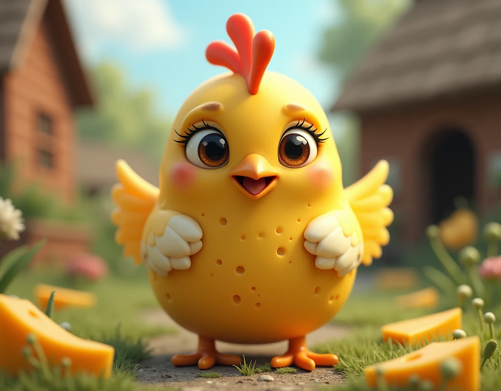 A half-cheese chick