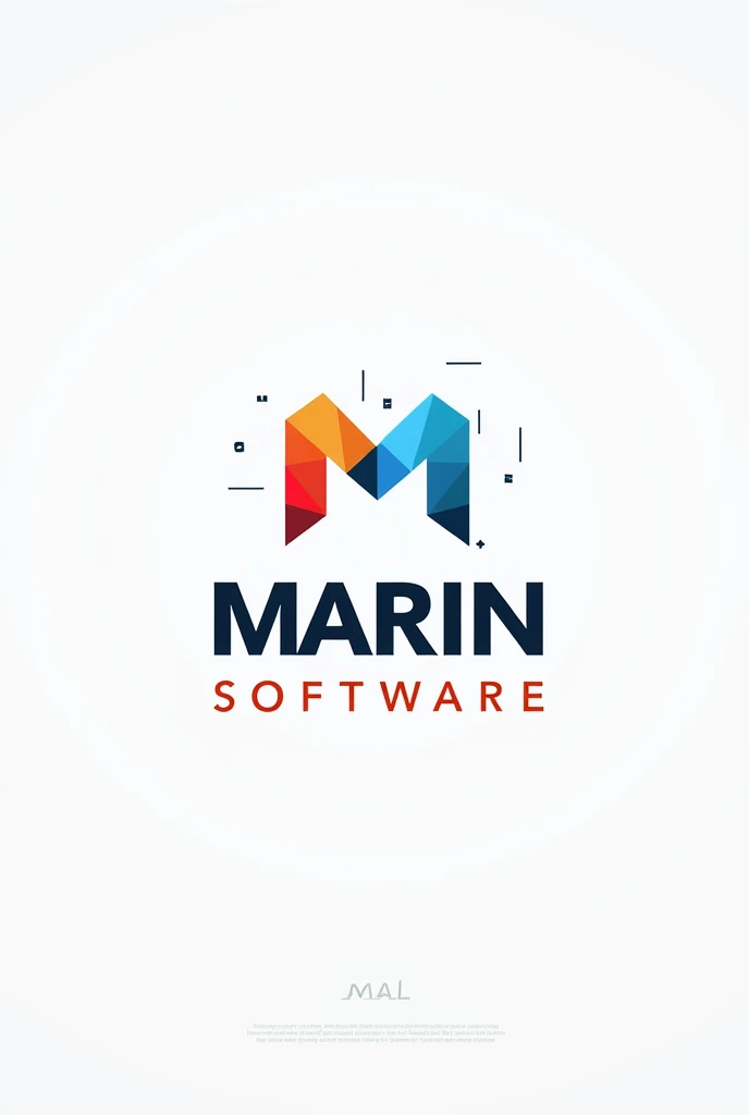 Make a logo for a software house company named as "Marin Software". Make a major illustration in "M" and some logos items and then name with it. Make different ideas for logo.