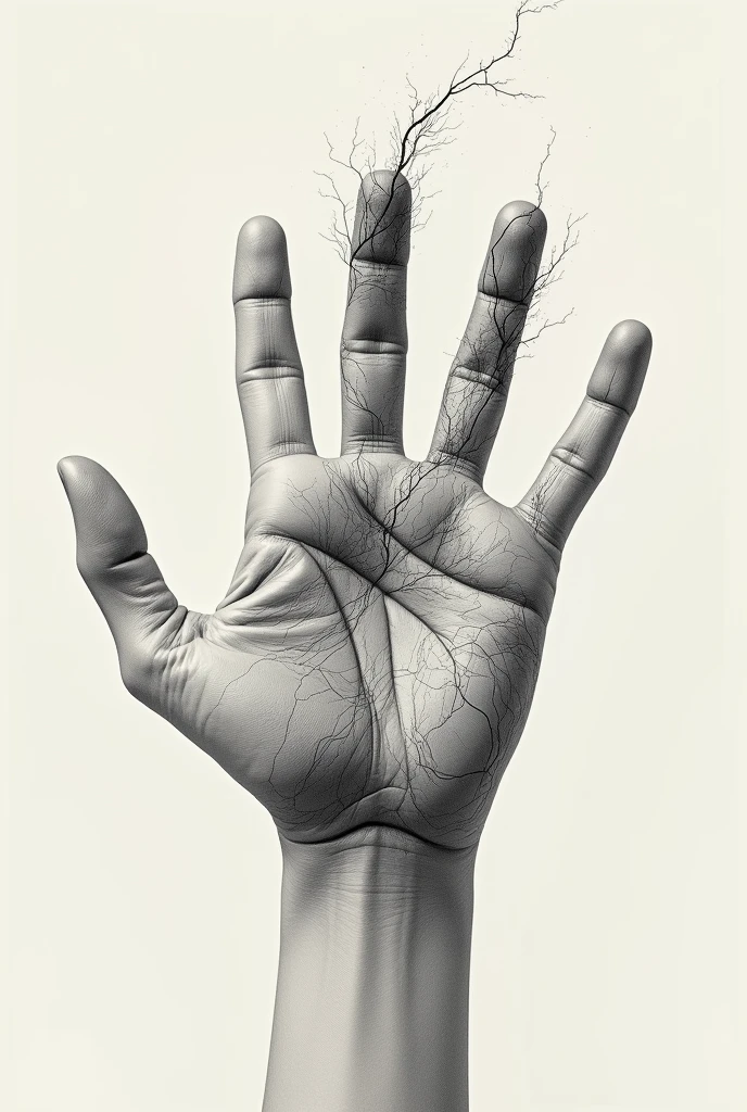 Take your hand away and make it look like a drawing