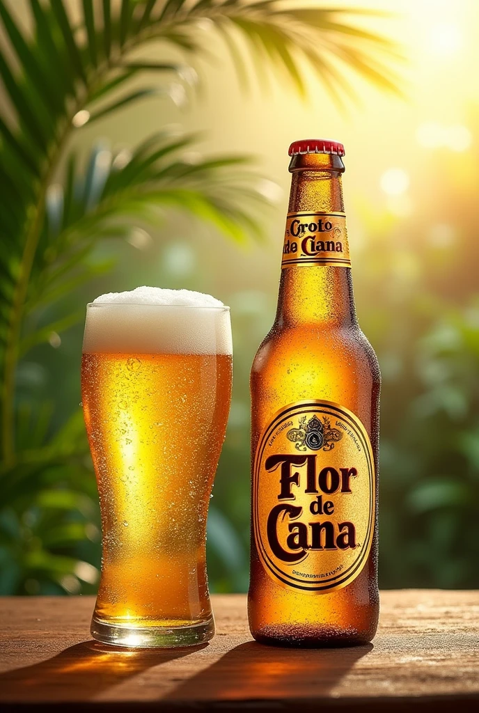 Flor de Caña beer advertisement, 2 beers for 500 pesos