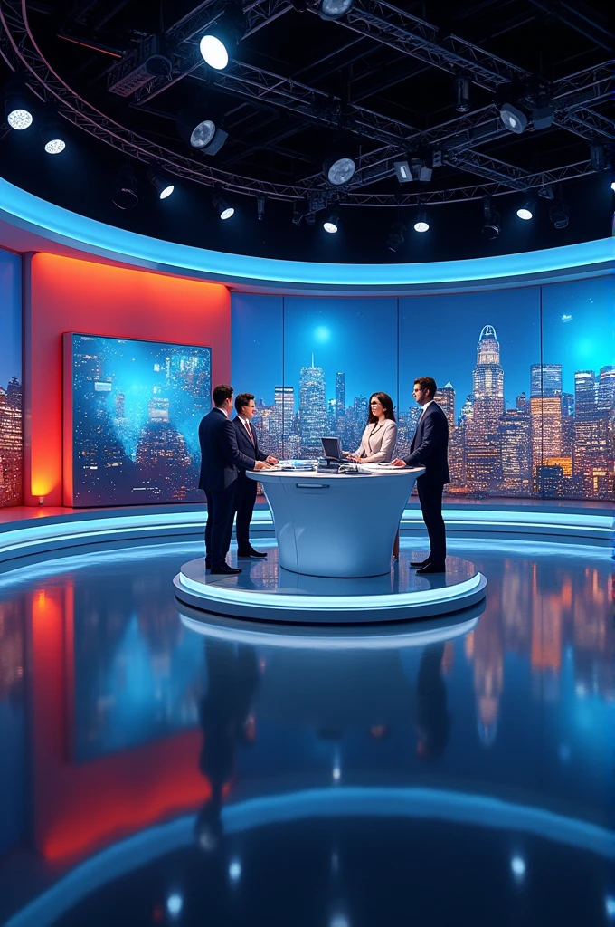 Image of a newscast that broadcasts content on geopolitics, culture, sports, philosophy and economics 