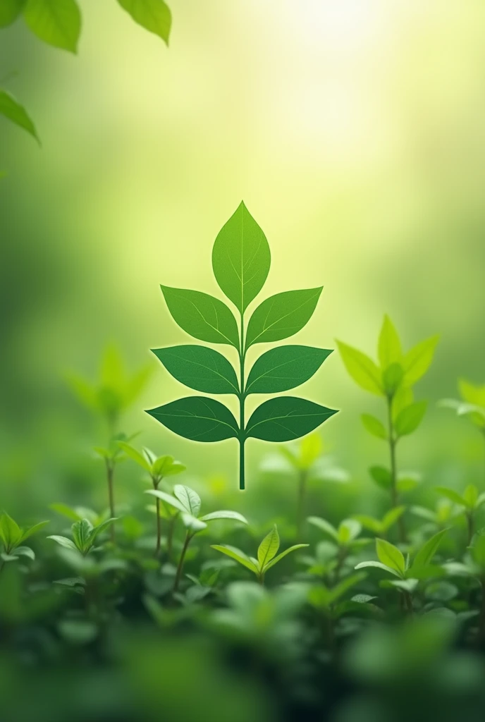 Here&#39;s a logo for an organic fertilizer company. With plant background 