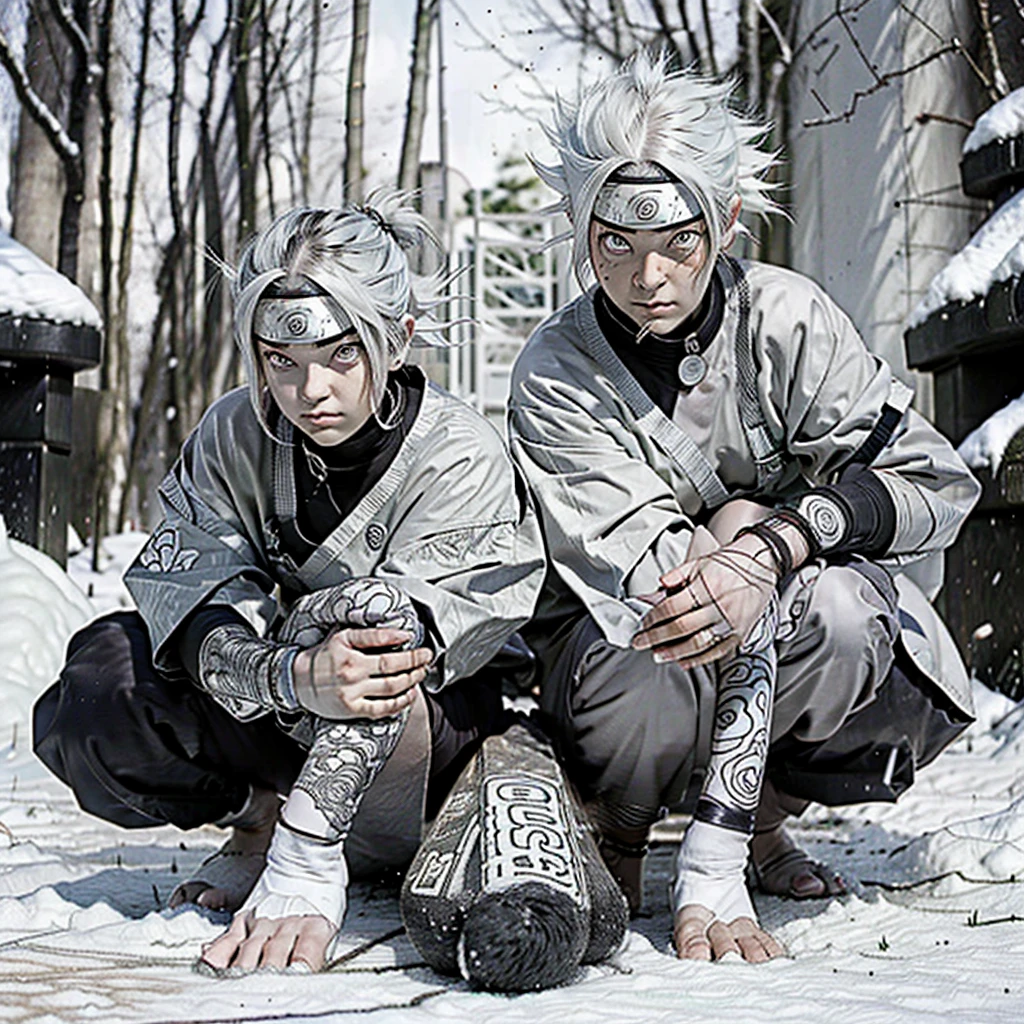 Image type scan manga. twins from the naruto universe 
