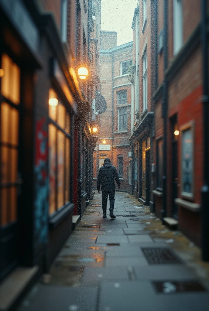 Background of  bluttered splat brick wall in London 