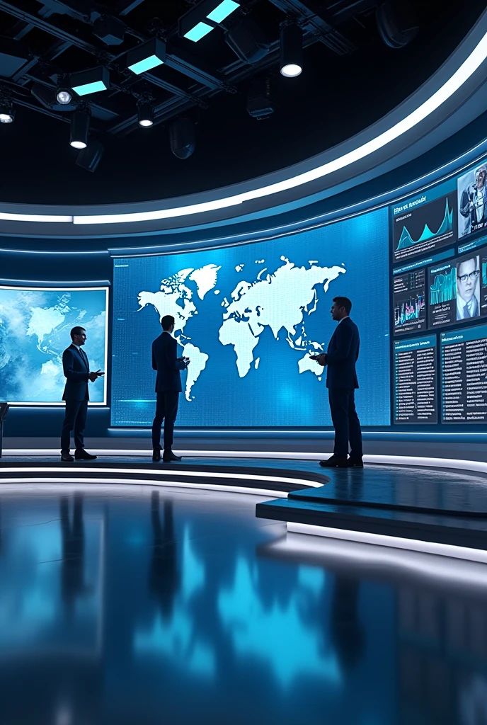 Image of a newscast that broadcasts content on global news,geopolitics, culture, sports, philosophy and economics 