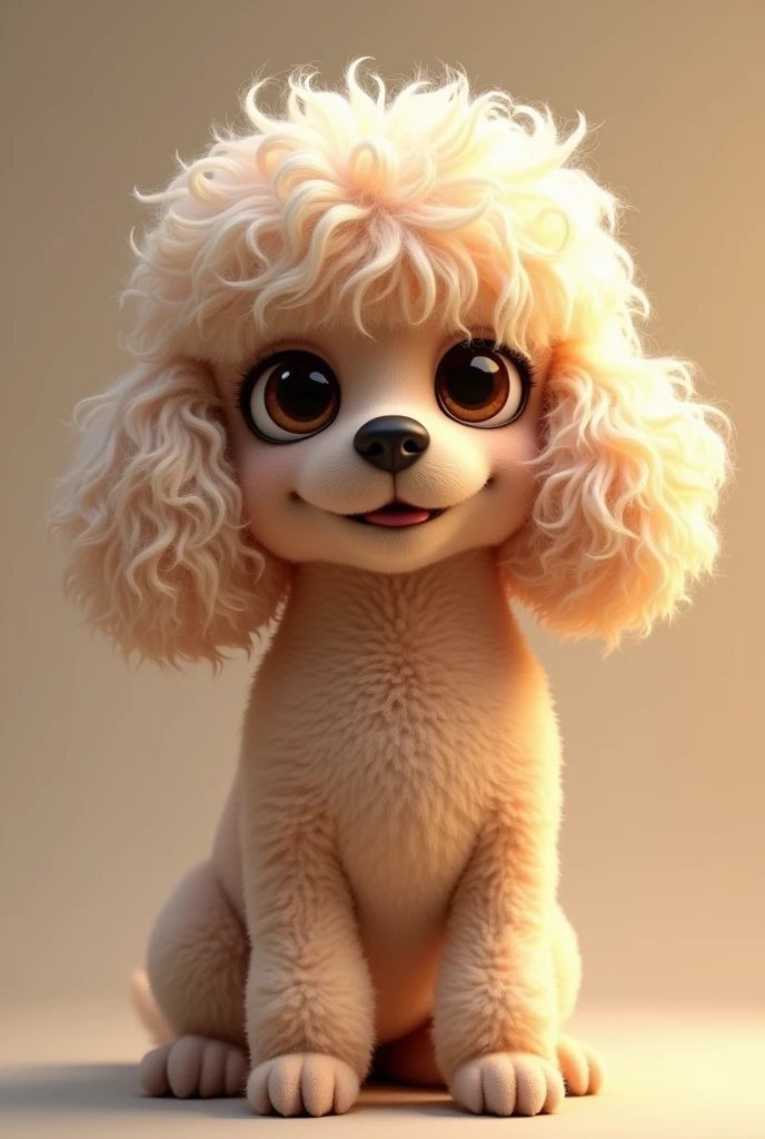 dog with a wig