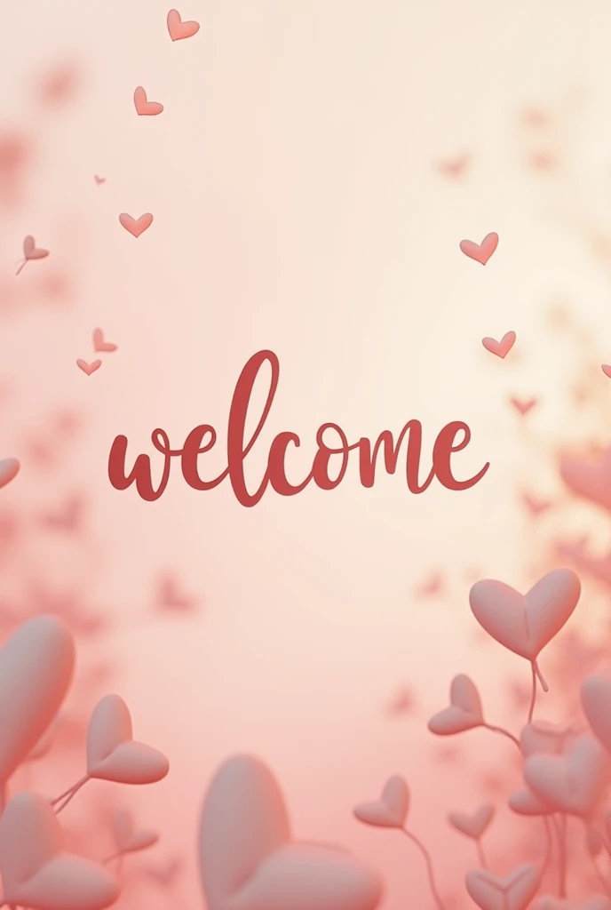 Create an image with pastel colors and the message "Welcome, I LOVE YOU AND I MISSED YOU