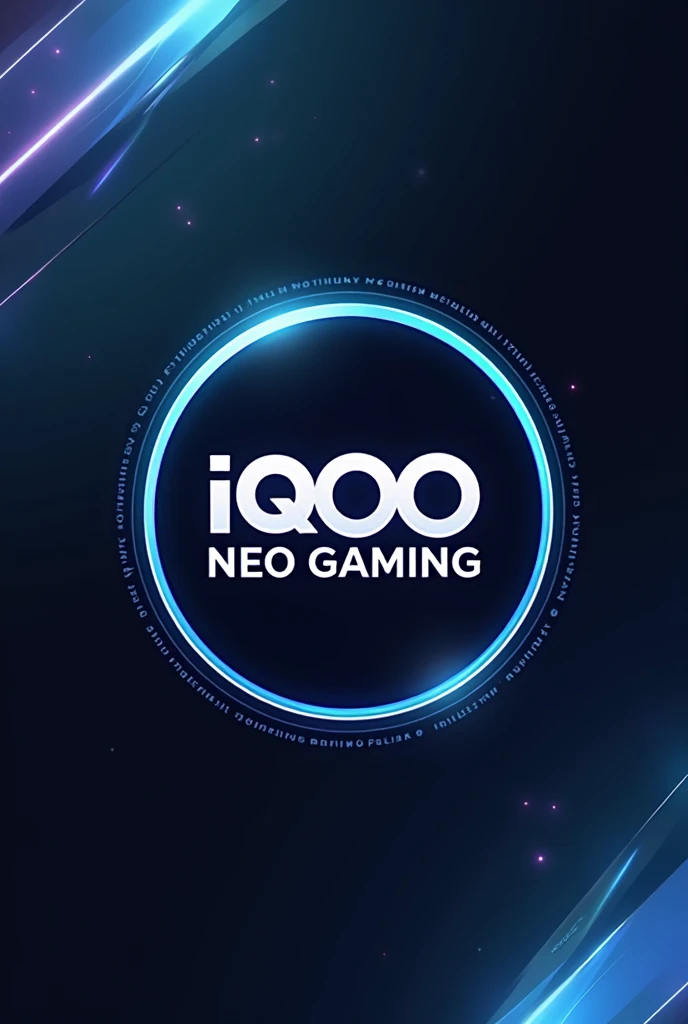 Please create a circle shaped logo for my youtube channel . My channel name is "IQOO NEO GAMING". my full channel name are on the logo .