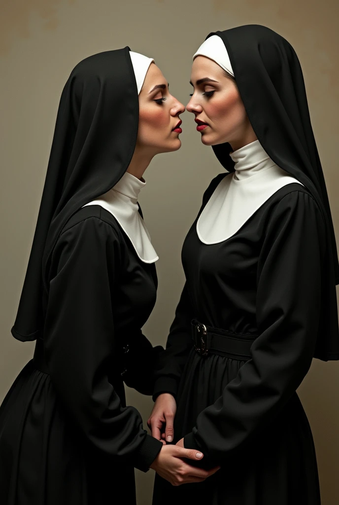 sexy nuns punishing each other
