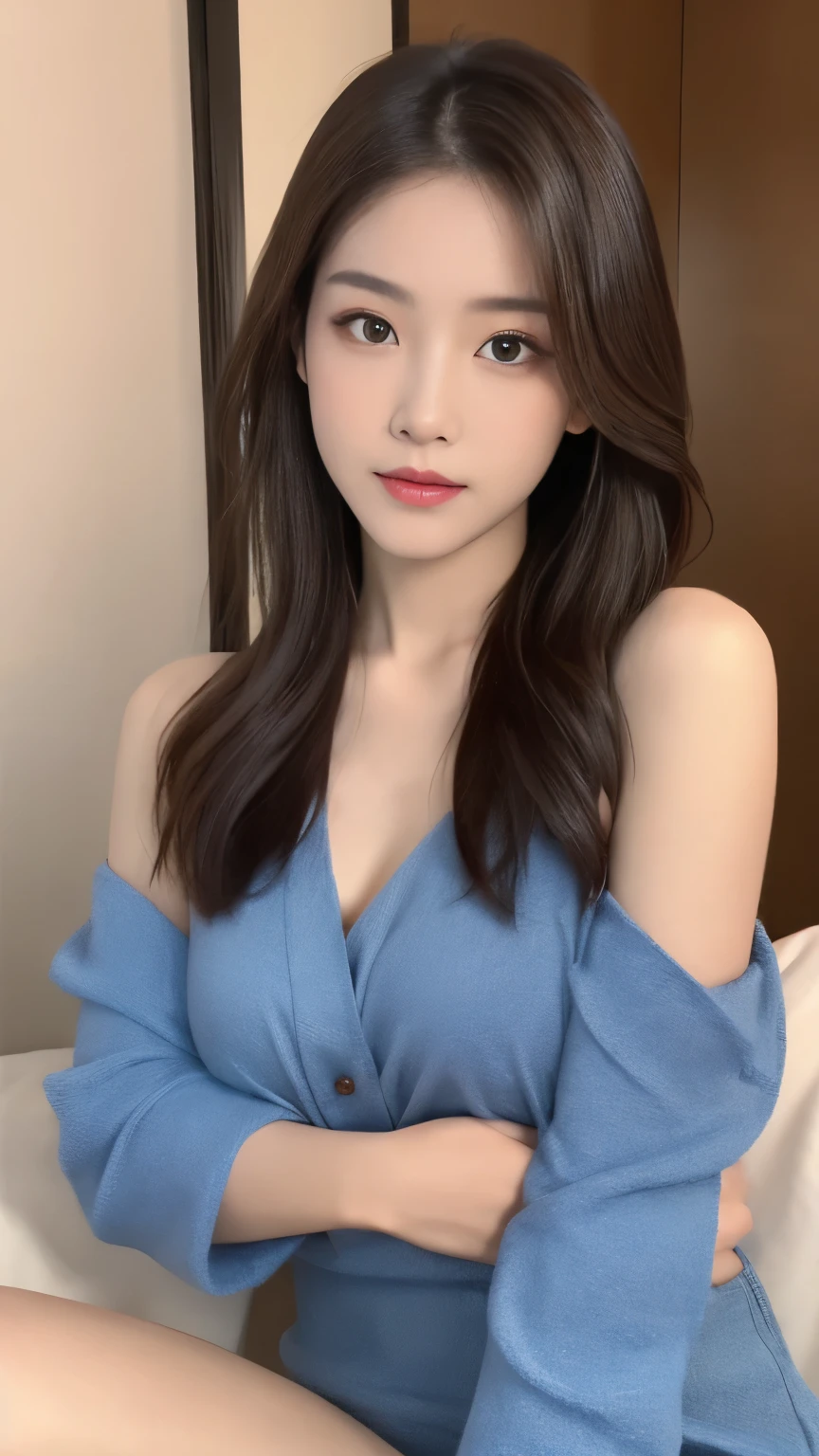 small breasts,mix4, 20d, solo, long_hair, shirt, dress, high_heels,full_body, look_at_viewer, (8k, RAW Photos, sthe highest qualit, Masterpiece、:1.2), (Realistic, pfotorealistic:1.37), Professional Writing, photons mapping, Radio City,physically based rendering、The eyes of female characters are generally drawn large。Eyes play an important role in expressing facial expressions and emotions,Eyebrows are often drawn thin。This expresses feminine softness and glamour.,Lips can be painted sexy。The expression of lush lips emphasizes the attractiveness of women,The nose is generally sometimes depicted in simple shapes。In Mr. Matsumoto's work, the details of the nose are suppressed.、Tends to be less noticeable compared to other features of the face,Lips are drawn sexy and rich