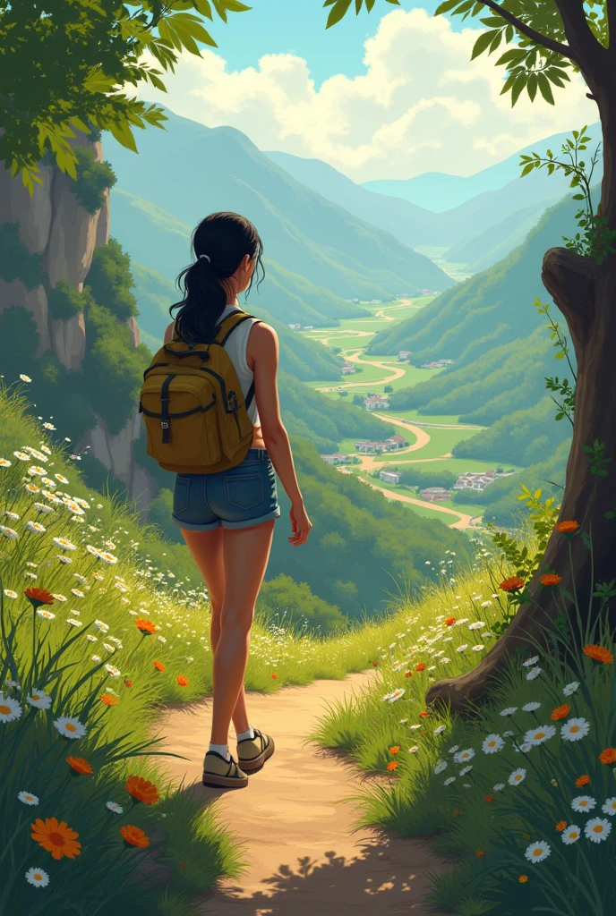 Lila goes out to explore the surroundings of the town