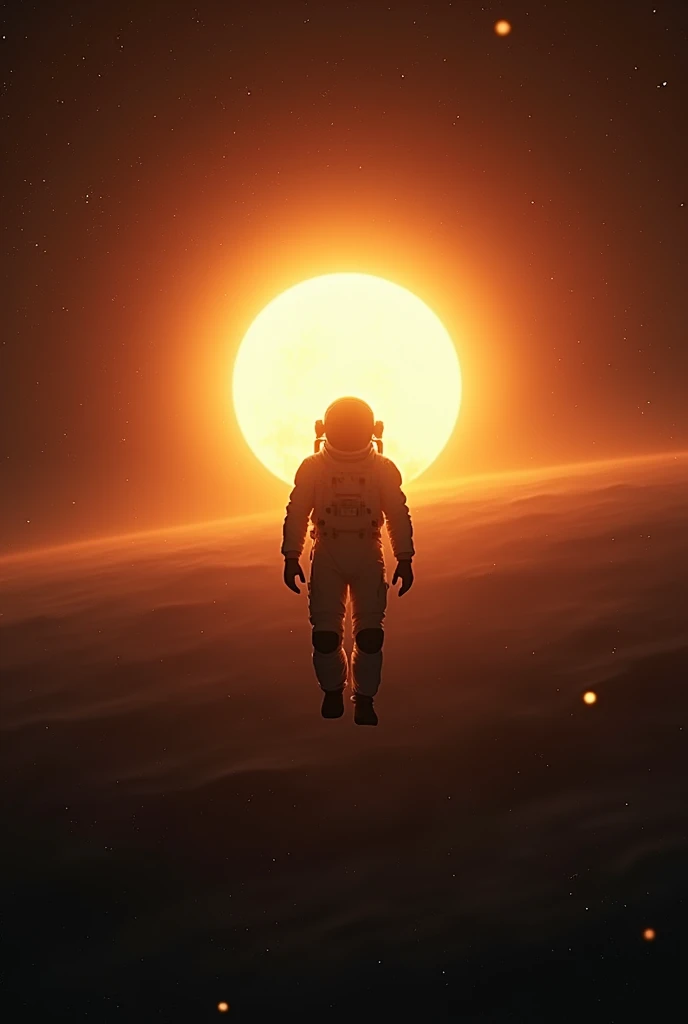qualité\(8k,fond d'écran d'une unité CG extrêmement détaillée, chef d'oeuvre,haute résolution,top-qualité,top-qualité real texture skin,hyper réaliste,Augmenter la résolution,Photos brutes,meilleure qualité,très détaillé,le fond d'écran,Éclairage cinématographique,Trace de rayons,Nombre d'or\), casser ,seulement,1astronaute portant une combinaison spatiale flottant sans but dans la galaxie\(sombre,Beau,Beau stars\) and behind him a Beau dazzling sun surely rising from behind