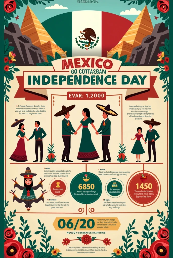 Infographic of Mexico&#39;s Independence Day